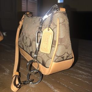 Vintage Coach Monogram Mini Bag/Baguette hand bag